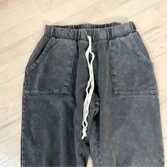 Caution To The Wind Sweatpants | Color: Distressed Black | Size: Medium - Picture 2 of 5